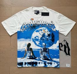 Godspeed white & blue graphic tee #rock #bandtee