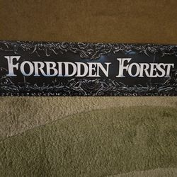Harry Potter Forbidden Forest Sign Tin 16" x 4"