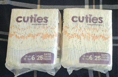 Cuties Diapers 6 Size