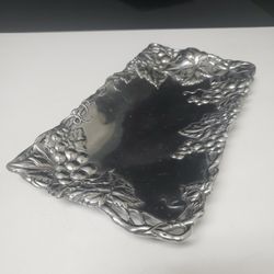 Vintage Arthur Court Rectangular Aluminum Tray