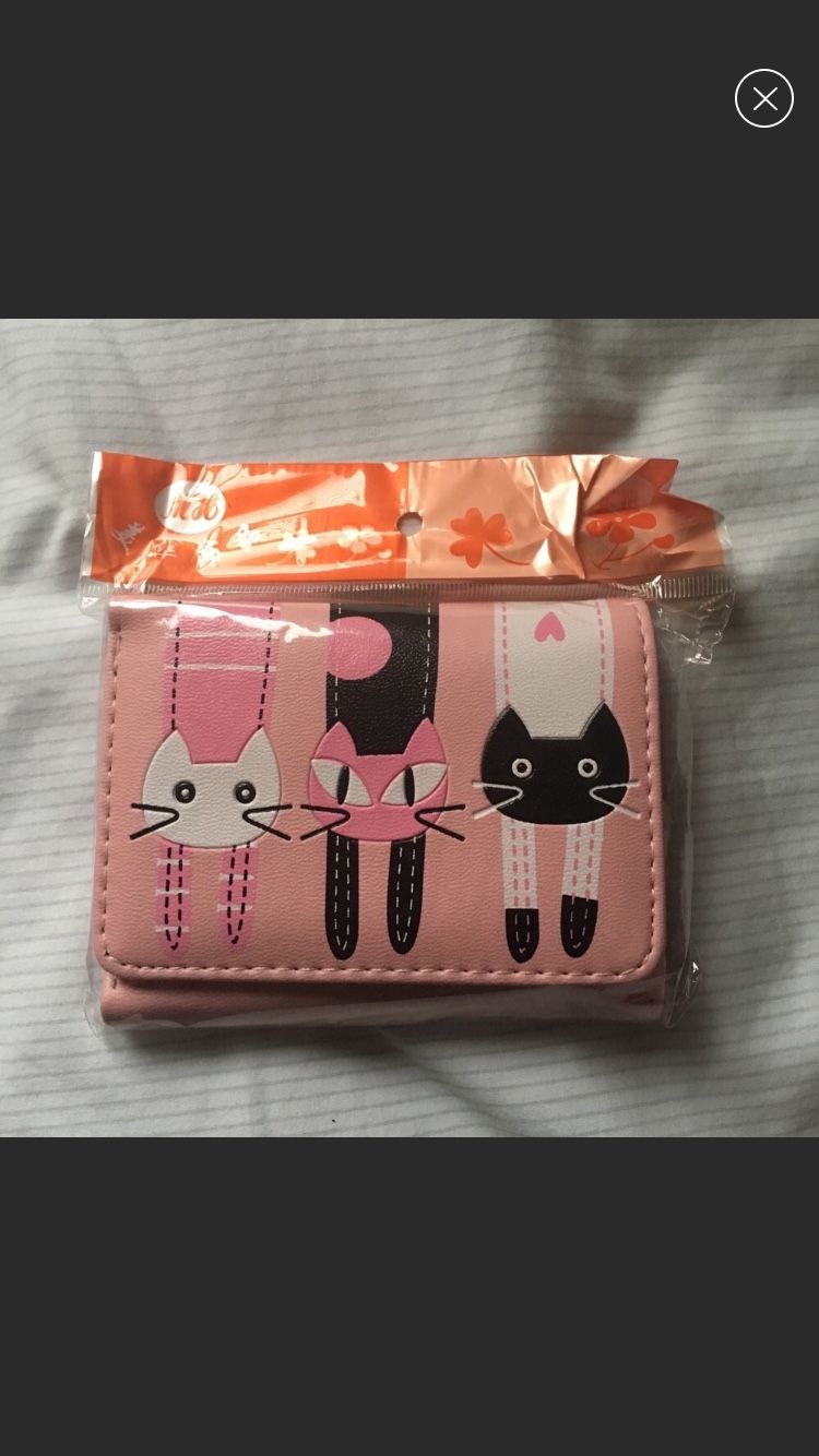 New cats wallet 4 colors “ clearance”