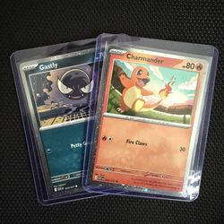 Pokemon Charmander & Gastly Cosmos Holo Promo Set - Ascended Heroes - NM
