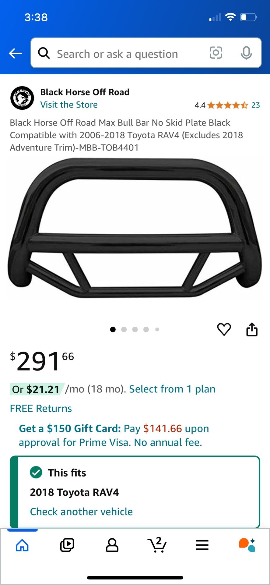 2006-2018 Rav4 Bull Bar