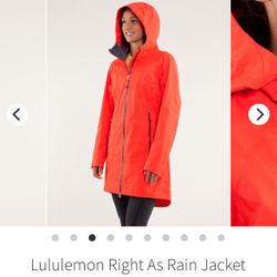 Lululemon Right as Rain Jacket size 8