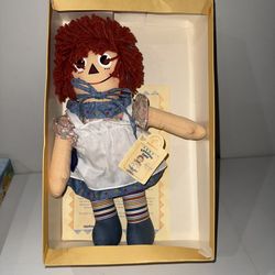 Vintage 1993 Baby Raggedy Ann  Molly-E Version Doll by Applause New