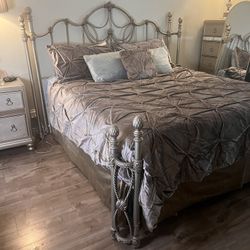 Metal King size bed $250 OBO