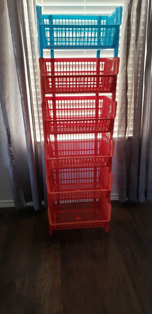Container Store Stacking Baskets