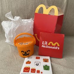 Lil McDonald’s #08 Pumpkin Boo Bucket Happy Meal Toy