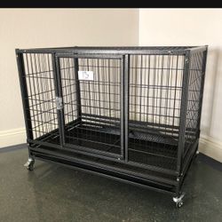 Dog Pet Cage Kennel Size 37” Medium With Grid And Tray New In Box 📦 