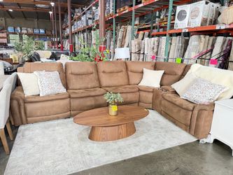 Brown Fabric Reclining couch