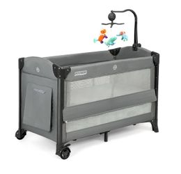 Grey Baby bedside bassinet