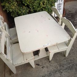 Kids Wooden Table And Chairs