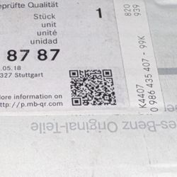 Mercedes OEM Injector A(contact info removed)28787