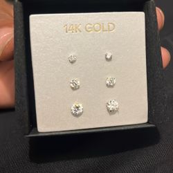 14k Gold Earrings 
