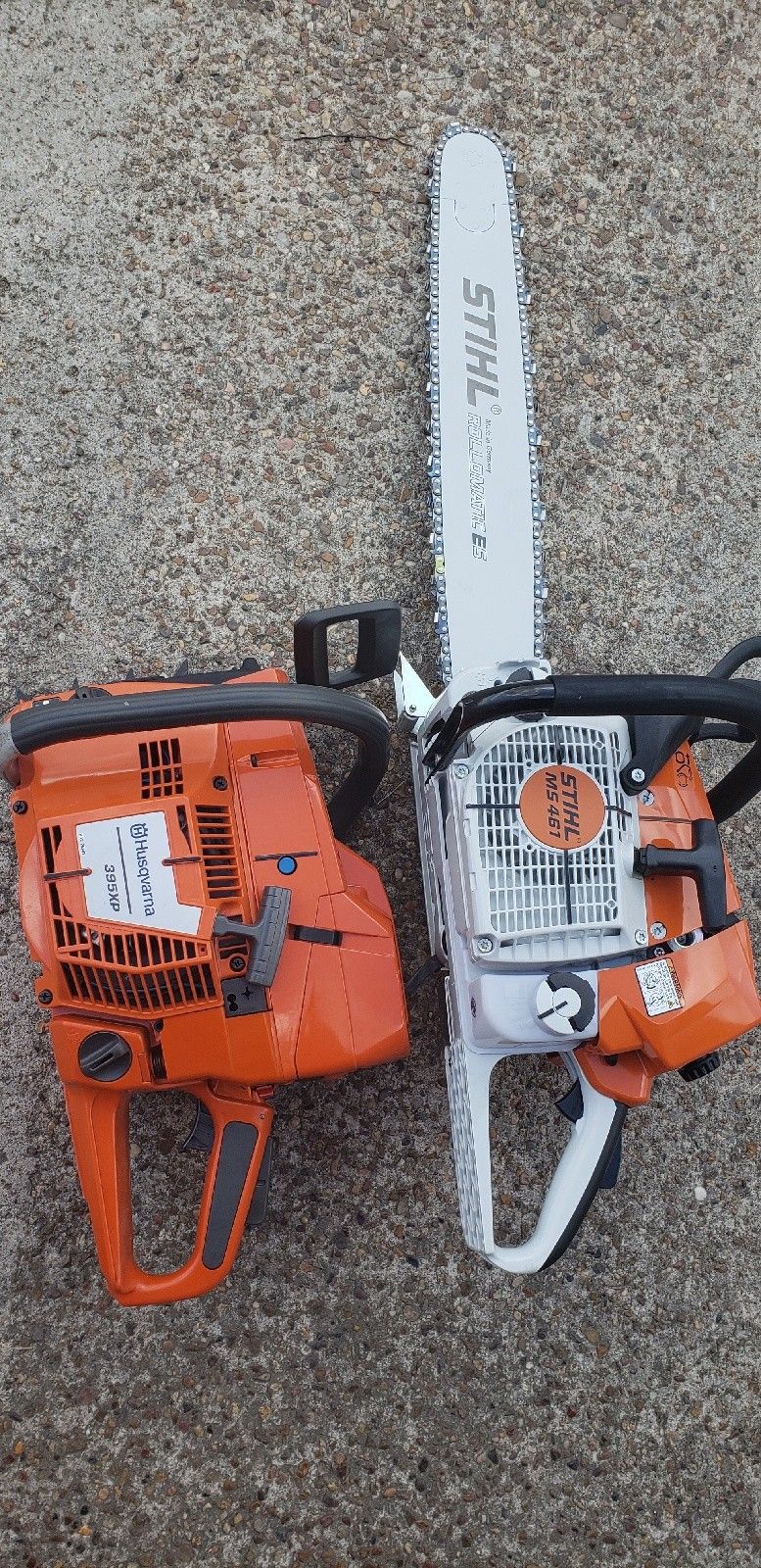 FOR SALE ! STIHL MS461 & HUSQHARVA 395XP. $950 each <--PICK UP ONLY THANKS