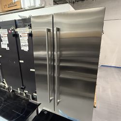 Luxury JennAir NOIR™ 48” Panel-Ready Refrigerator + Freezer Set!
