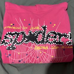 Sp5der P*nk V2 Hoodie ‘Pink’ Size Medium Brand New