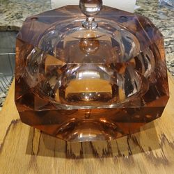 Vintage Mid-century Modern 1970s Acrylic Candy Bowl