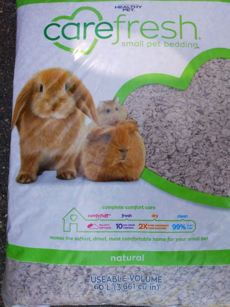 1 Large And 3 Small New Bags Of Bedding for Small Pets