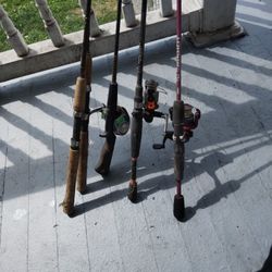 Fishing Poles Six Four Reals 