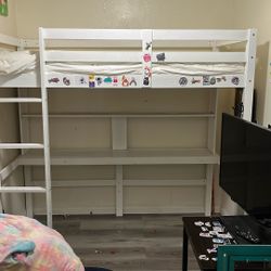 Bunk Bed Top Desk Storage Bottom Children’s Furniture