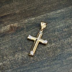 14k Gold Cross Pendant
