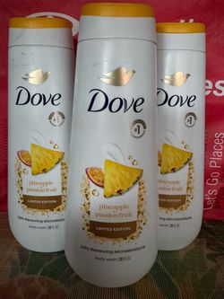 Dove body wash - pineapple + passion fruit scent