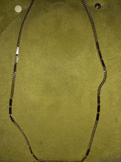 Gold chained necklace