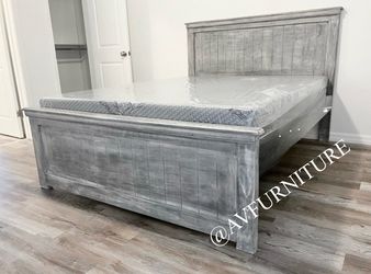 Queen Bed and Memory Foam Mattress