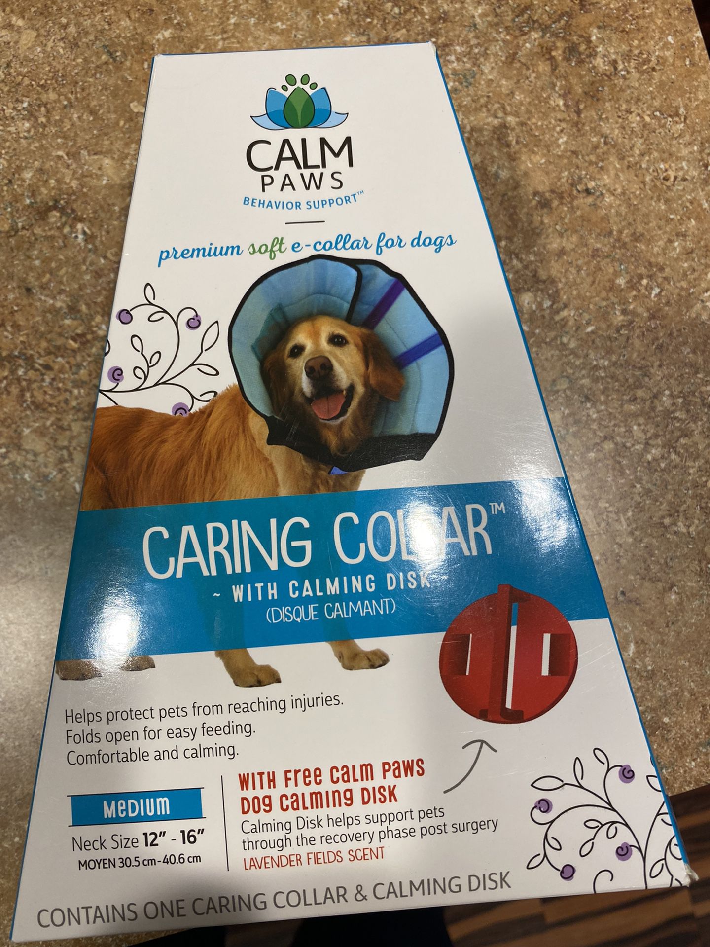 Caring Collar with calming disk for dogs