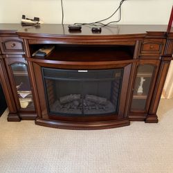 Electric Fireplace Vanity Mantel