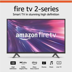Amazon Fire TV 32" 2-Series (newest model), HD smart TV with Fire TV Alexa Voice Remote, stream live