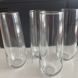 Crate and Barrel Stemless Champagne Flutes 