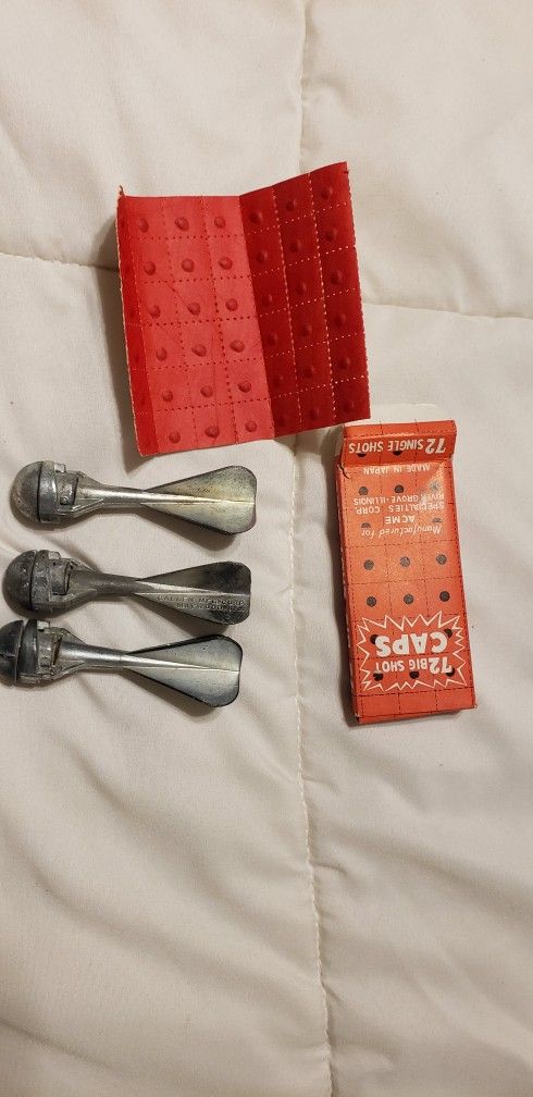 Vintage 1960s Callen Cap Bomb Toy - Set Of 3 Collectible