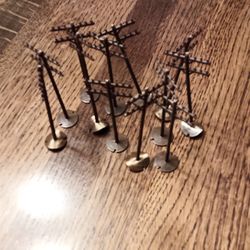 HO scale power poles go well with train set, local pickup only 