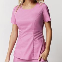 Light Pink Scrub Top, Medium