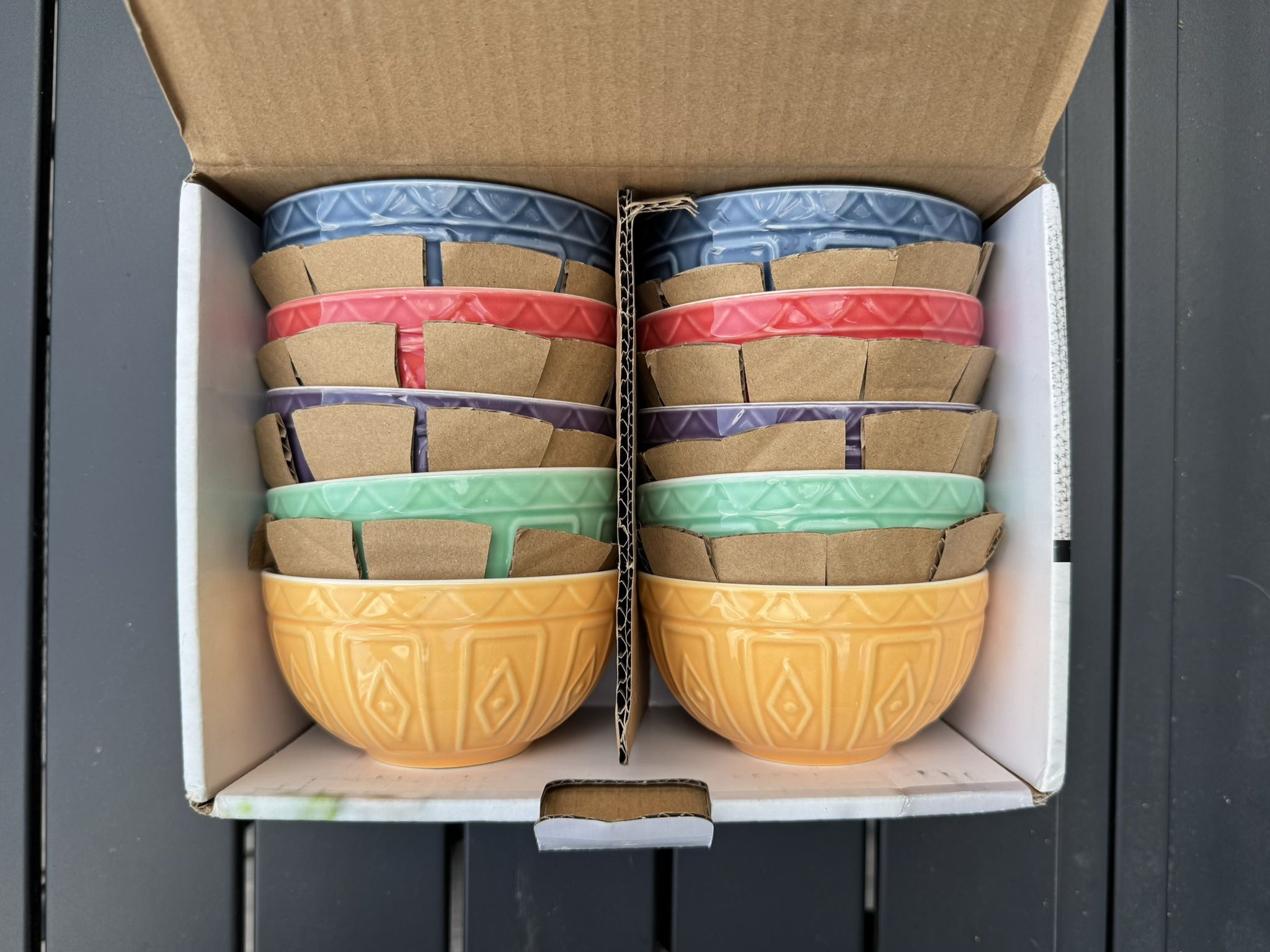 Trudeau Multicolor Porcelain Bowls