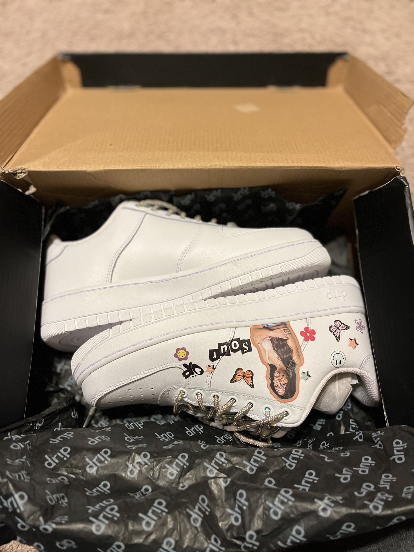 Drip Creationz Custom Olivia Rodrigo Sour Sneakers