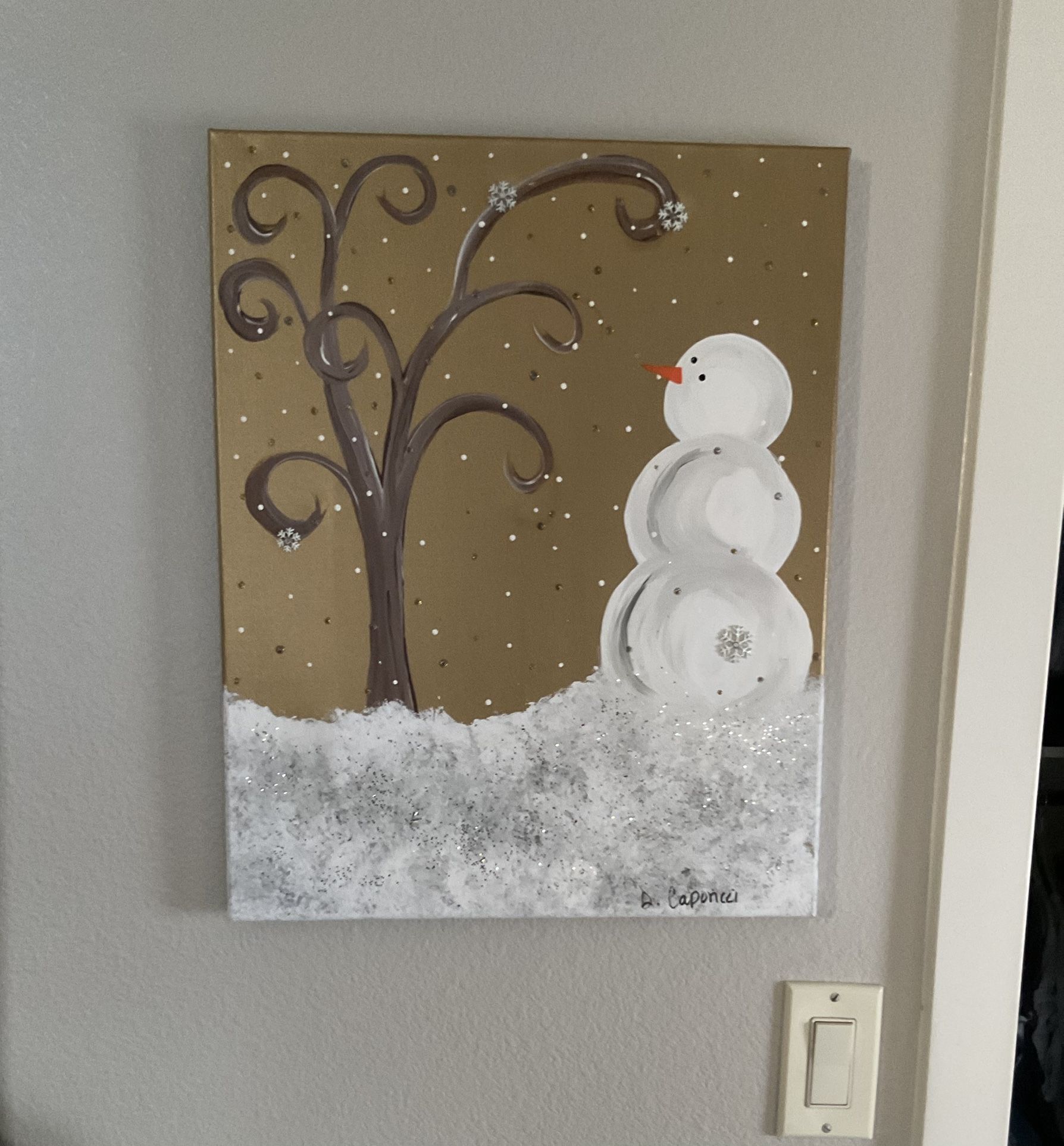 SNOWMAN PAINTING