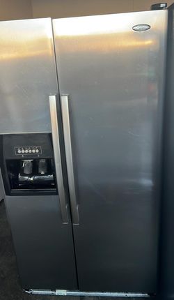Whirlpool Side-by-Side Stainless Steel Counter Depth Refrigerator
