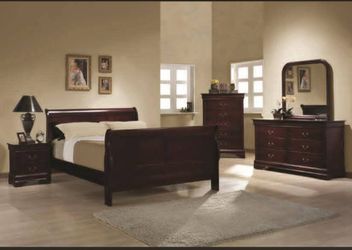 Sleigh Bed with mattress