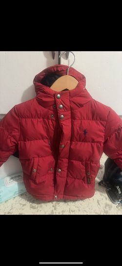 BOYS POLO RED JACKET SZ 3 T