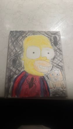 Homer Simpson spider pig