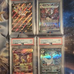 PSA 9 LOT: Charizard/ Sylveon/ Gardevoir/ Raging Bolt