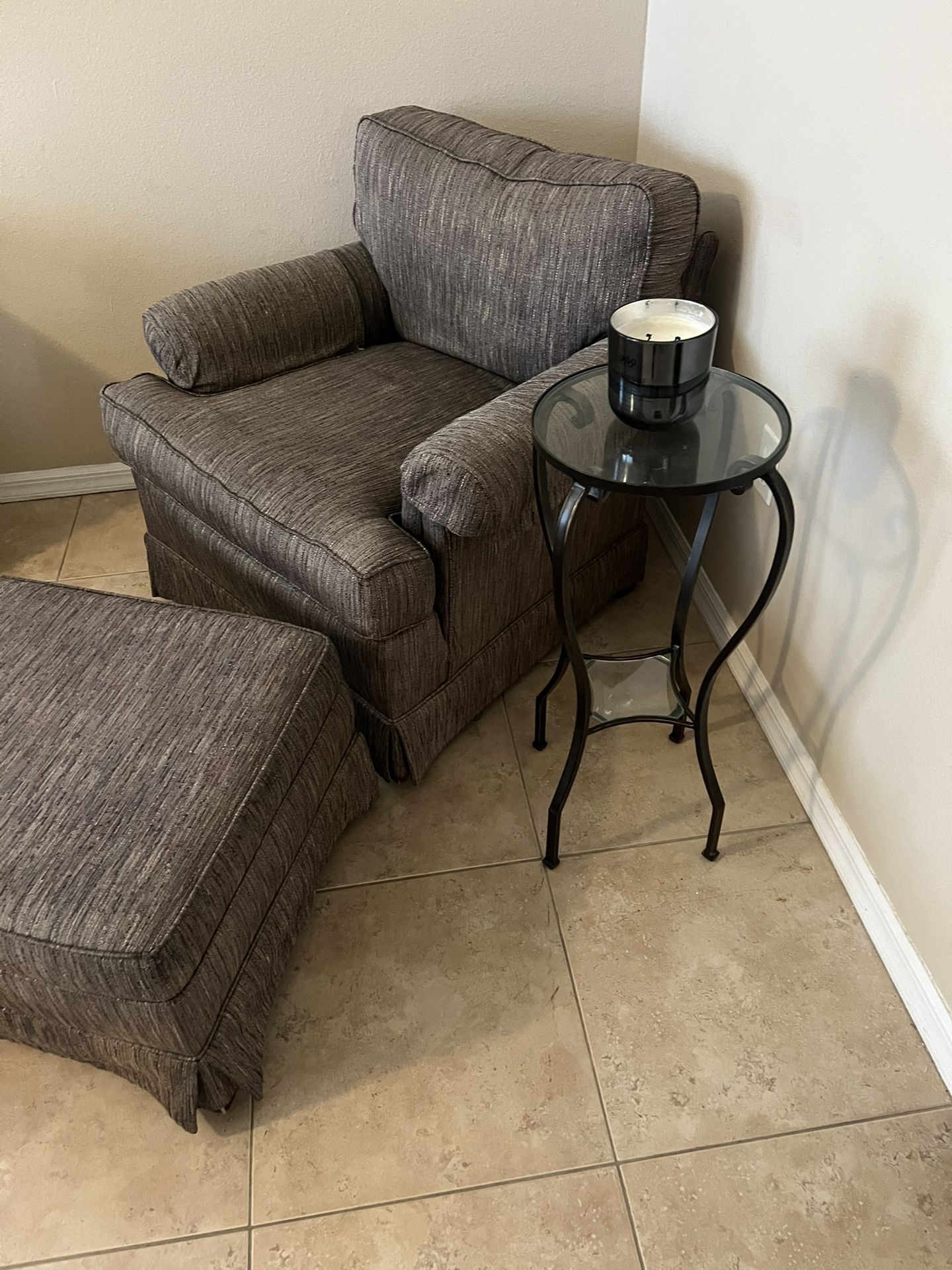 Small Chair With ottoman