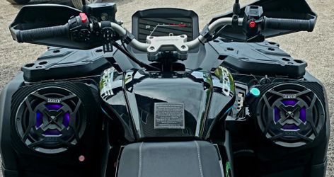 new 2025 to 2026 CFMOTO CForce 800/1000 Waterproof Fender  8" inch Pods With Speakers plug N play Bluetooth Controller  (we finance)