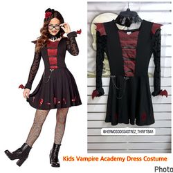 Kids Vampire Academy Dress Costume 