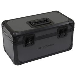 Odyssey K45120BLG Utility Case for 120 7″ Vinyl Records - Black KROM on Gray