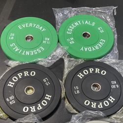 Bumper Plates and Barbell Combo