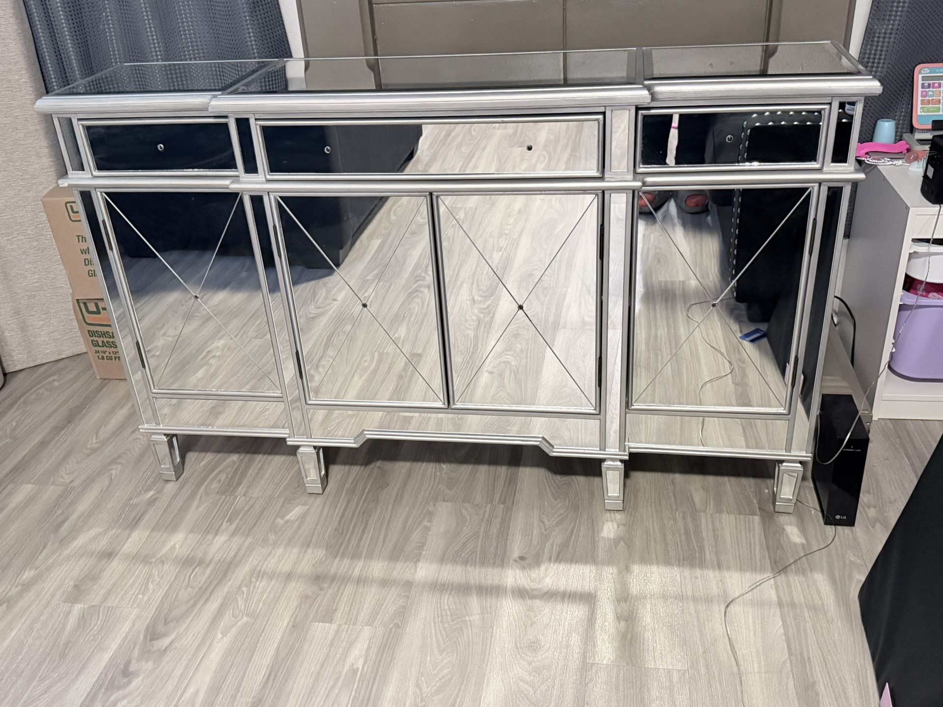 Mirrored Credenza 